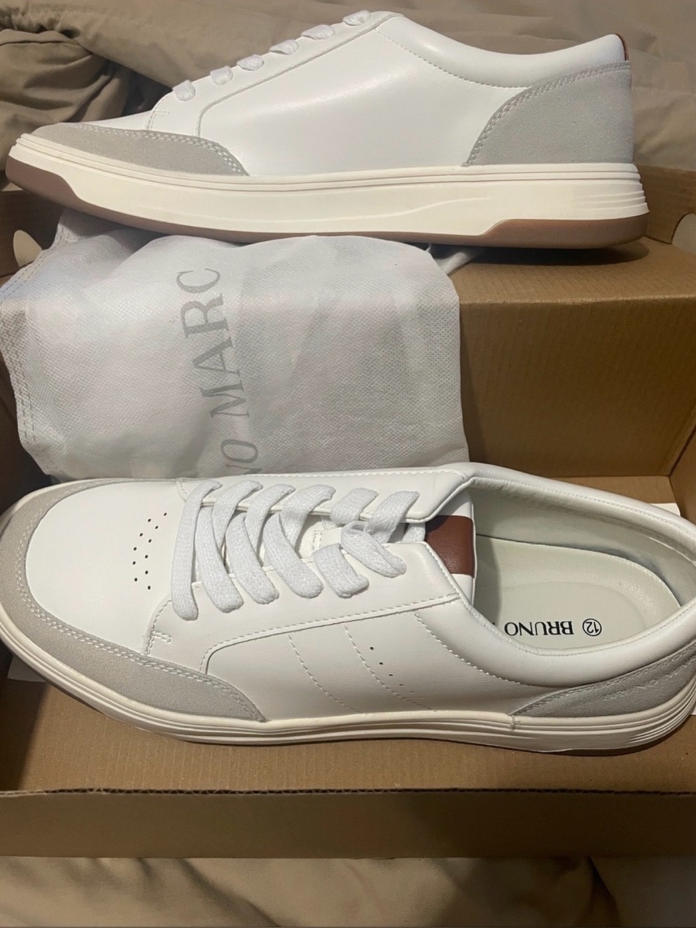 Bruno Marc Men’s Leather Sneakers